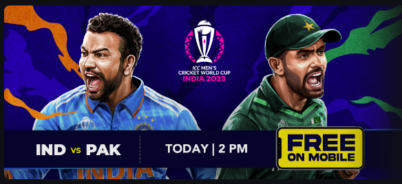 India vs Pakistan Live Score: World Cup 2023 Clash